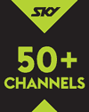 Sky TV with 50+ channels